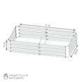 thumbnail image 5 of Sunnydaze 71" x 35" x 12" Rectangular Silver Galvanized Steel Raised Garden Bed, 5 of 10