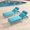 Lake Blue, variant on ACEGOSES Patio Chaise Chair, Rattan Single Lounge Water-Repellent Cushion Adjustable Suiting for Yard, Poolside and Beach, Gray