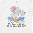 thumbnail image 4 of Inktastic My Yaya Loves Me to the Moon and Back Elephant Family Boys or Girls Toddler T-Shirt, 4 of 5