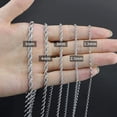 thumbnail image 5 of 18k Real Gold Plated Rope Chain 4mm Stainless Steel Twist Chain Necklace for Men Women 24 Inches, 5 of 5