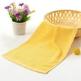 thumbnail image 3 of JeashCHAT Cotton Hand Towel Washcloth Face Towel for Bathroom, Super Soft Highly Absorbent Quick Dry Towels, 12" x24" Yellow, 3 of 3
