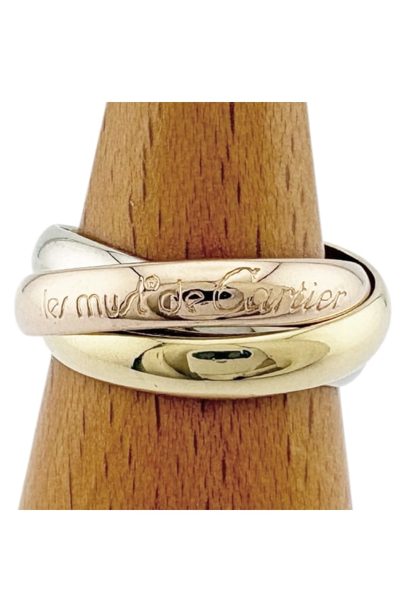 Pre-Owned Cartier Trinity Ring, 18K Yellow Gold, Women's .