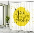 thumbnail image 5 of Ambesonne Yellow Shower Curtain, Splash Inspirational, 69"Wx70"L, Yellow, 5 of 5