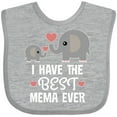 thumbnail image 3 of Inktastic Best Mema Ever Grandchild Boys or Girls Baby Bib, 3 of 4