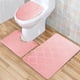 thumbnail image 4 of Juego de 3 alfombrillas de baño | Absorbentes y antideslizantes | Poliéster suave con reverso de goma | Decoración moderna con estampados para baño y ducha, 4 of 8
