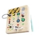 thumbnail image 3 of Tablero ocupado LED de madera para actividades, juguete educativo temprano, accesorio de enseñanza, juguete sensorial, interruptor LED, tablero, 3 of 9
