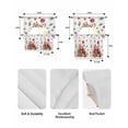 thumbnail image 5 of Christmas Gingerbread Swag Kitchen Curtains Sets for Windows 24 Inch Length, Winter Xmas Balls Candy Pine Leaf Short Window Curtain Panels Swags Valances and Tiers 3 Piece Set for Cafe/Dining Room, 5 of 5