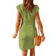 thumbnail image 2 of SAYOO Vestido de mujer de manga corta con cuello redondo y corte ajustado de verano SAYOO  Moda, 2 of 3