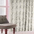 thumbnail image 4 of Voile Sheer Curtains Set of 2, Solid Sheer Curtain Scarf Drapes Rod Pocket Crushed Window Panels for Bedroom Living Room Kitchen, 2 PCS Vines Leaves Tulle Door Window Curtain Drape, 4 of 5