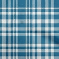 thumbnail image 1 of oneOone Cotton Flex Teal Blue Fabric Check Dress Material Fabric Print Fabric By The Yard 40 Inch Wide, 1 of 4