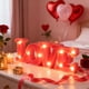 thumbnail image 4 of Lámparas De Plástico 1pc Conjoined Letter Lights Party Decorations in Pink Plastic Romantic Glimmer for Confessions and Home Décor with Gentle Non-Glaring Light Source 1.81x3.94x0.79" JASKFLY, 4 of 9