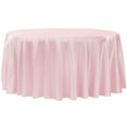 thumbnail image 1 of 1 Pc, Taffeta Tablecloth 120" Round - Pink(Machine Washable) For Weddings, Birthday Celebrations, Quinceaneras Or Special Occasion, 1 of 1