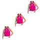 thumbnail image 2 of Blusa Sin mangas Sonducket para mujer con Cuello de corbata Rosa roja XXL 3piezas, 2 of 6