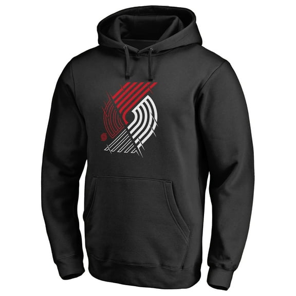 Men's Black Portland Trail Blazers X-Ray Pullover Hoodie
