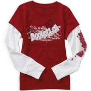 Girls' Layered Basketball Tee Shirt