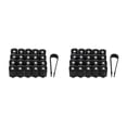 thumbnail image 2 of Sidaley Tapa de válvula de neumático de coche ABS de 20 piezas, repuesto de pieza de protección de vehículo Hexagonal Universal, accesorios Negro 2piezas, 2 of 6