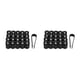thumbnail image 4 of Riwesomey 20 piezas ABS tapa de válvula de neumático de coche portátil elegante de moda Universal Hexagonal protector de vehículo negro Negro 2piezas, 4 of 6