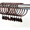 thumbnail image 3 of 60 Pack Rustproof Round Curtain Rings 1.26 Inch Inner Diameter Solid Steel Curtain Drape Sliding Eyelet Rings Drapery Rings Window Hardware Clip Rings-week, 3 of 4