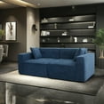 thumbnail image 6 of Modern Pine Wood 3-Seat Sofa with Soft Seats / Multi-Purpose Sofa for Everyday Use, 6 of 6