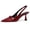 Burgundy, variant on Women Kitten Heels Slingback Low Heel Pumps Dress Shoes for Women Closed Pointed Toe Pearl Heels for Work Wedding Bridal