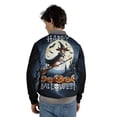 thumbnail image 5 of Happy Halloween Basenji Witch Pumpkins Bats All Over Print 3D Baseball Jacket African Barkless Dog Lover Bomber Jacket Softball - 13012, 5 of 6