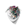 thumbnail image 2 of Ambesonne Cat Unisex Bandana, Modern Blooms Kitties Cozy Calm, , Teal Pink and Purple, 2 of 4