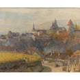 thumbnail image 3 of Gustav Bamberger 14x12 Black Modern Framed Museum Art Print Titled - Wachau, View of Krems (1908), 3 of 5