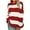 Red, variant on Herrnalise Women's Knitted Crop Tops Fashion Women Print Striped Long Sleeve Pullove Round Neck Shirt Sweater Tops Pullover Jumper Sweaters