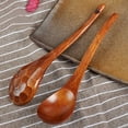 thumbnail image 6 of Vikakiooze under $10,Wooden Spoon Fork Bamboo Kitchen Cooking Utensil Tools Soup-Teaspoon Tableware, 6 of 9