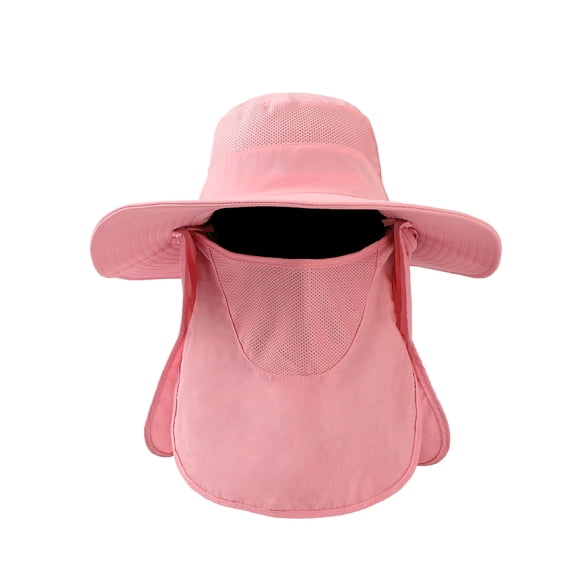 Toystoory Protección ULTRAVIOLETA del sombrero grande al aire libre del pescador del alero para la protección del ° de las aventuras del Pescar Rosa