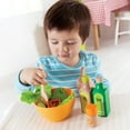 Hape Kitchen Garden Salad Food Playset, 36 Pieces, Kid's Wooden Kitchen Toy