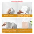 thumbnail image 4 of Wall Mounted Storage Box Small Item Organizer Sanitary Napkins Holder15.5*15.5*9cm pink, 4 of 5