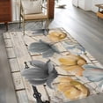 thumbnail image 2 of 2.7'x5' Area Rugs, Spring Tulips Flower Indoor Outdoor Area Rug for Living Room Bedroom, Vintage Floral Barn Doors Rustic Beige Washable Bathroom Rugs Kitchen Floor Carpet Mats Home Decor Aesthetic, 2 of 8