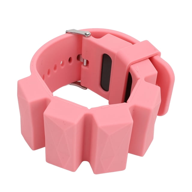 Weighted Wrist Band, Versatile Thickened Silicone Adjustable Ankle Weight Fashionable for Training Practice Black,Pink