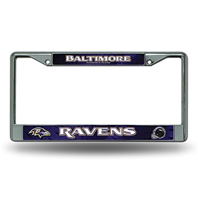 Baltimore Ravens Cadre de Plaque d'Immatriculation Chromé