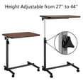 thumbnail image 5 of Ktaxon Medical Adjustable Overbed Bedside Table with Wheels Wood Grain, 5 of 10