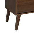 Prepac Milo MidCentury Modern 2Drawer Nightstand, 16"D x 25"W x 25"H