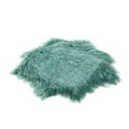 thumbnail image 5 of Home Soft Things Mongolian Faux-fur Pillow Covers Luxury Fluffy Throw Pillow Case Decorative Fuzzy Cushion Cover, No Pillow Insert, Set of 2 - Oil Blue - 20" x 20", 5 of 6