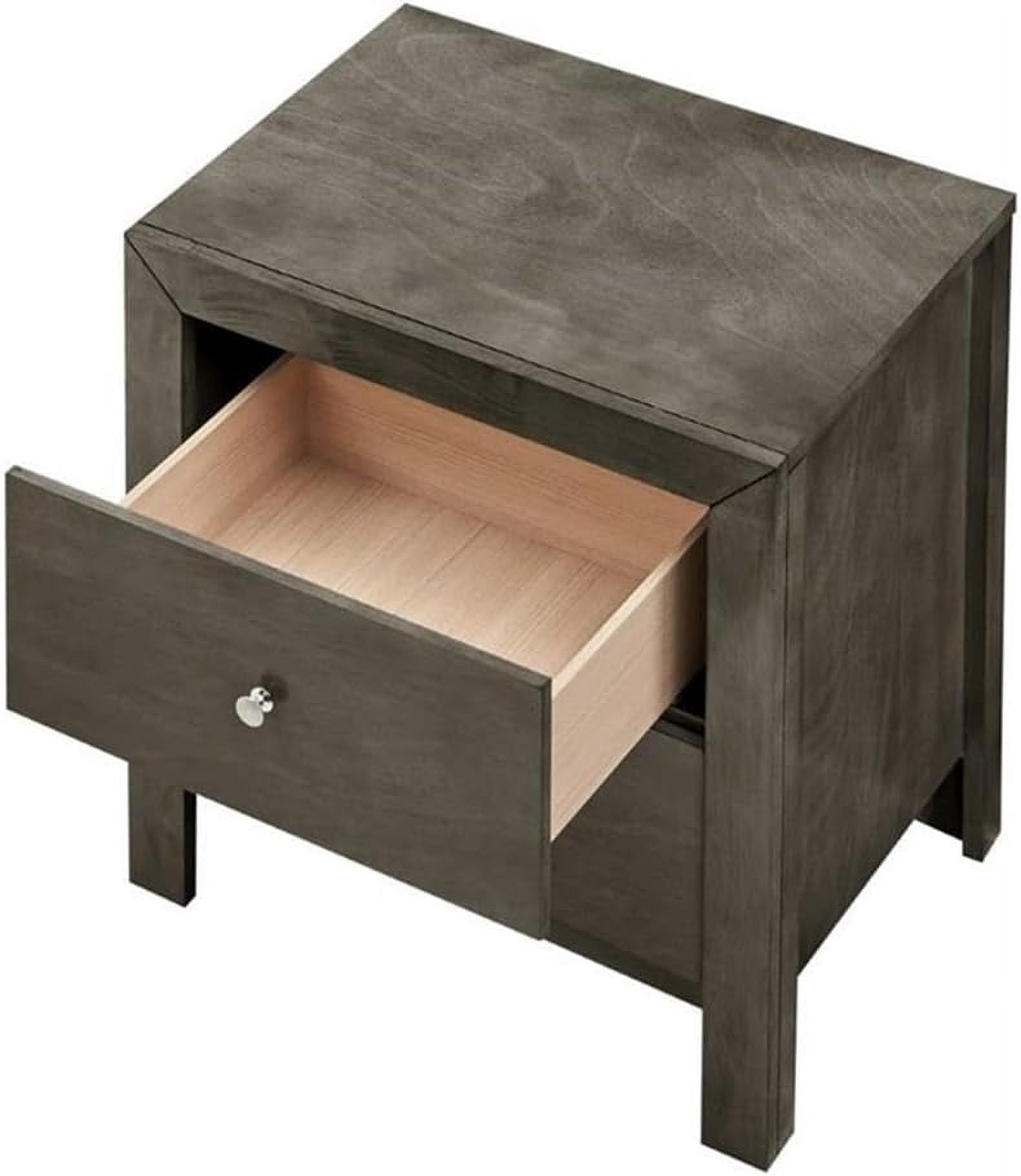 Glory Furniture Burlington Night Stand in Gray Color