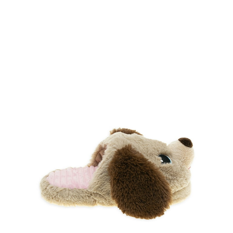 Puppy Little Girl s Big Girl s Plush Character Slippers with