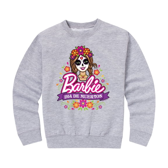Barbie - Dia De Muertos Graphic Long Sleeve Fleece Sweatshirt