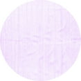 thumbnail image 1 of Ahgly Company Indoor Round Solid Purple Modern Area Rugs, 6' Round, 1 of 4
