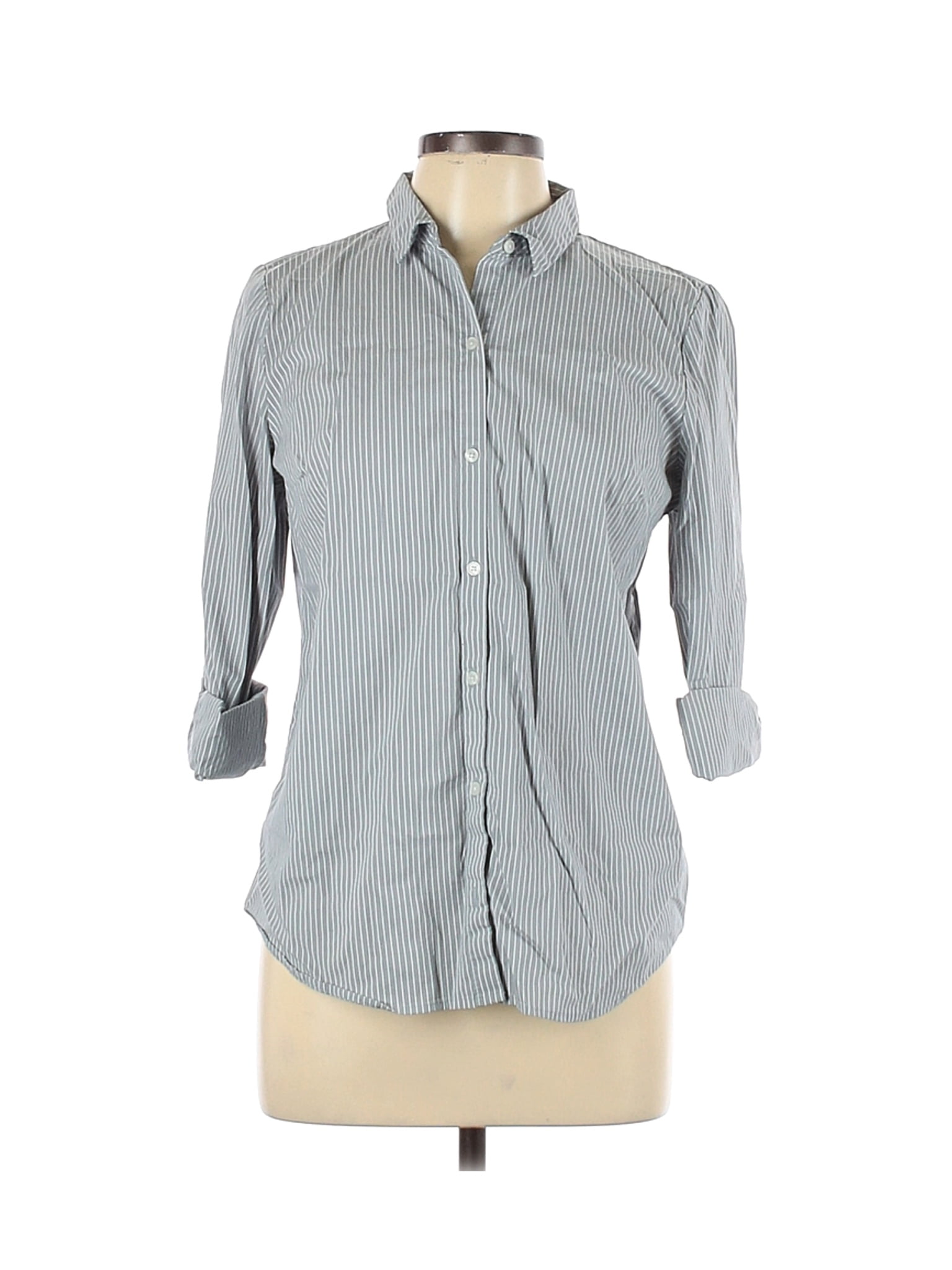 Long Sleeve Button-Down Shirt - Walmart 
