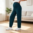 thumbnail image 4 of Bixock Maternity Pants High Waist Yoga Pants Over The Belly Lightweight Casual Loose Pregnant Pants Breathable Workout Daily Wear Maternity Clothings, 4 of 9