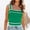 Green, variant on TIANZEN Square Neck Knit Crop Tank TopsSlim Color Block Sleeveless Shirt 3xl Tops for Women Dance Athletic Women Tops