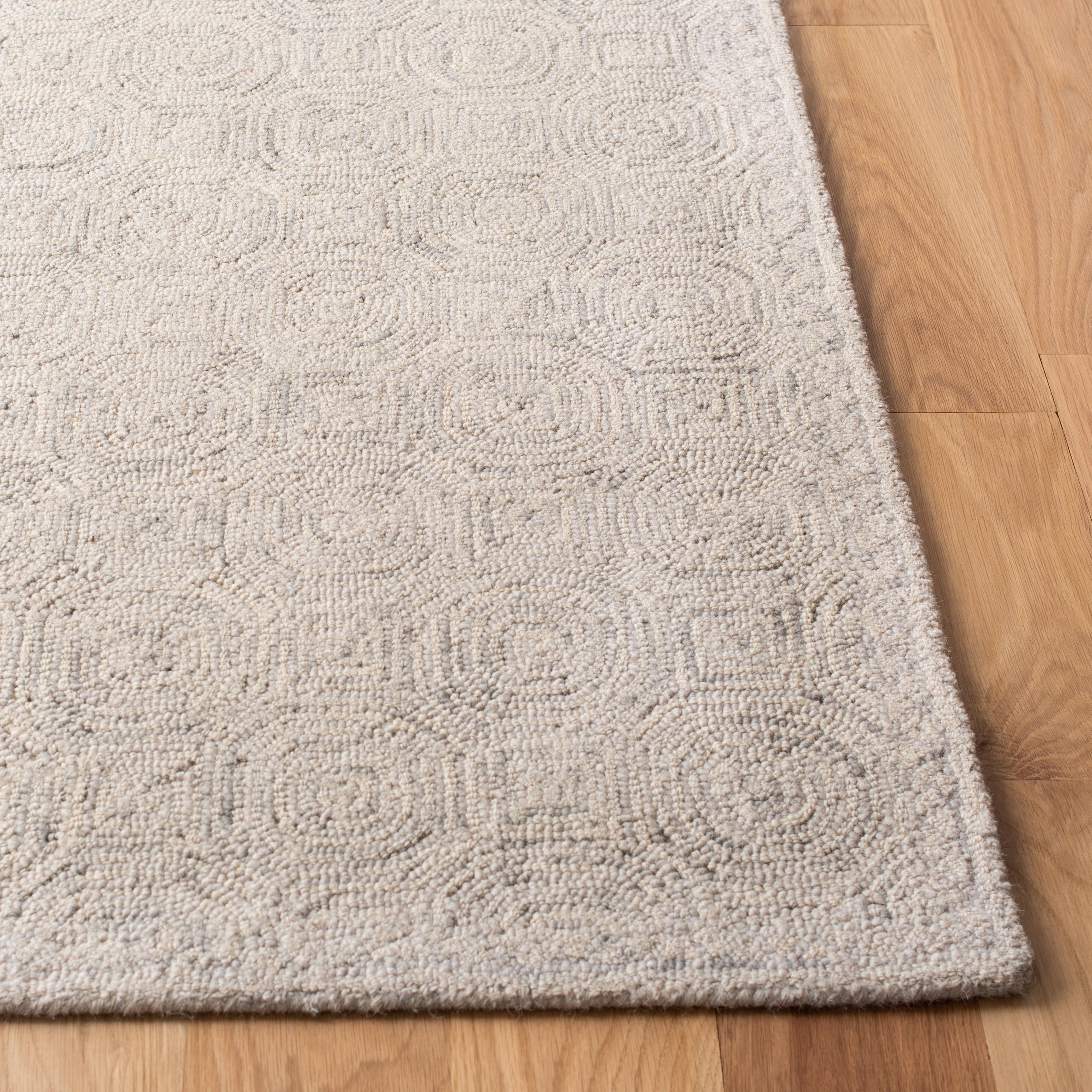 SAFAVIEH Micro-Loop Constantine Geometric Area Rug, Silver/Grey, 3' x 5'