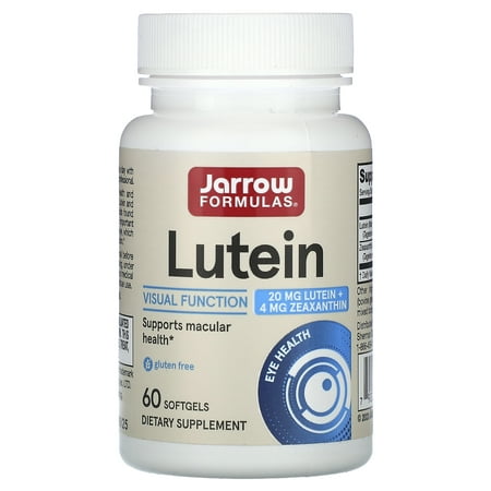 Jarrow Formulas Lutein, Supports Visual Function, 20 mg, 60 Softgels