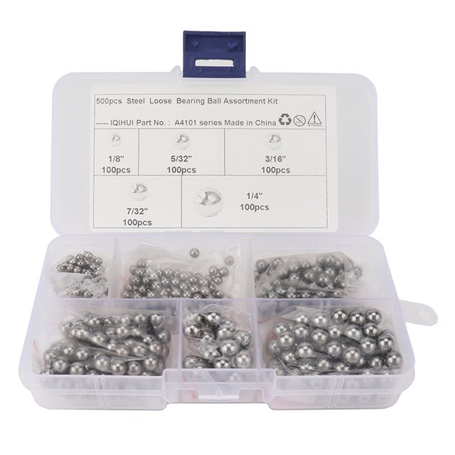 Rodamiento De Bolas 500 Uds bolas de rodamiento de acero de precisión 1/8 5/32 3/16 7/32 1/4 pulgadas grado 25 + caja Tmvgtek Accesorios para autos y motos