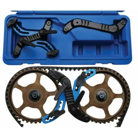 - DUAL CAM CLAMP-UNIVERSAL CAMSHAFT TIMING GEAR LOCKING TOOL KIT - ALUMINUM