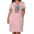 thumbnail image 3 of Vestido suelto con bolsillos de Gremlin y palomitas de maíz, vestidos de mujer para fiesta de verano, vestidos de noche para mujer, vestidos de fiesta, 3 of 7